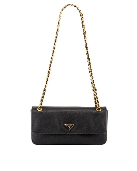 prada bag with chain|Prada shoulder bag gold chain.